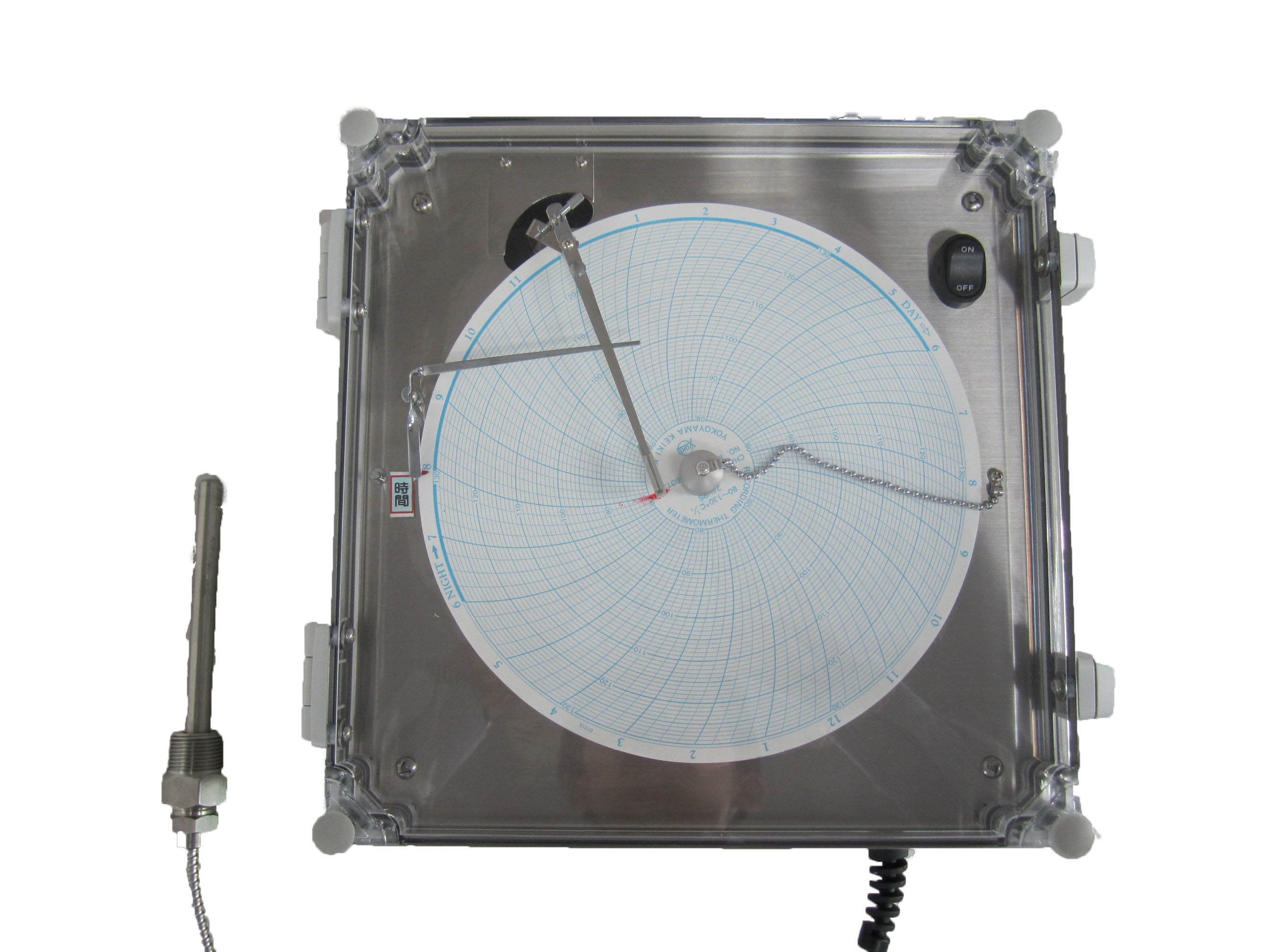 自記温度計 （80～130℃）M-25型